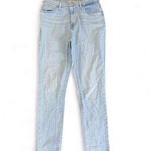 Levi's high-waisted blue jeans